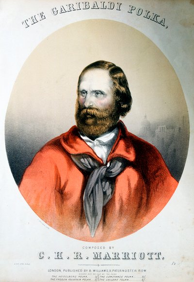 朱塞佩·加里波第（Giuseppe Garibaldi），意大利爱国者，c1864 作者 不明
