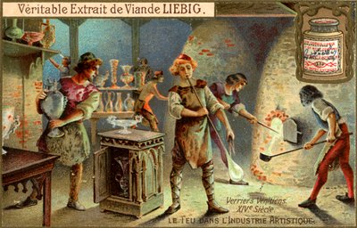 14世纪的玻璃制造商，c1900 作者 不明