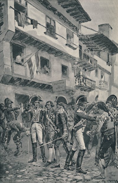 戈多伊被西班牙军队保管，1896年 作者 不明