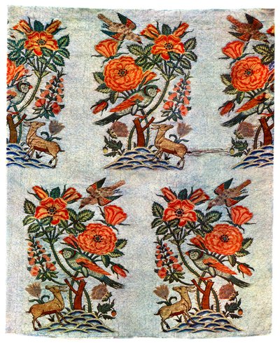17世纪初，伊朗伊斯法罕的金银织锦，1931年 作者 不明