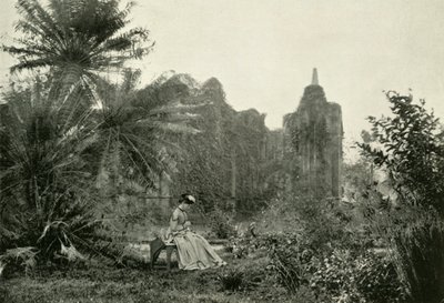 Barrackpore花园的哥特式废墟，c1870年，1925年。 作者 不明