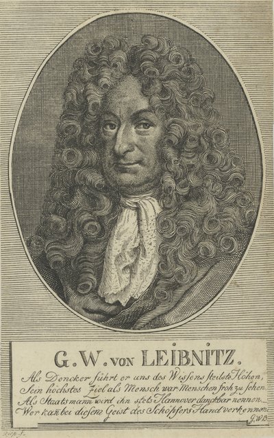 Gottfried Wilhelm Leibniz 1646-1716，c。第一千七百一 作者 不明