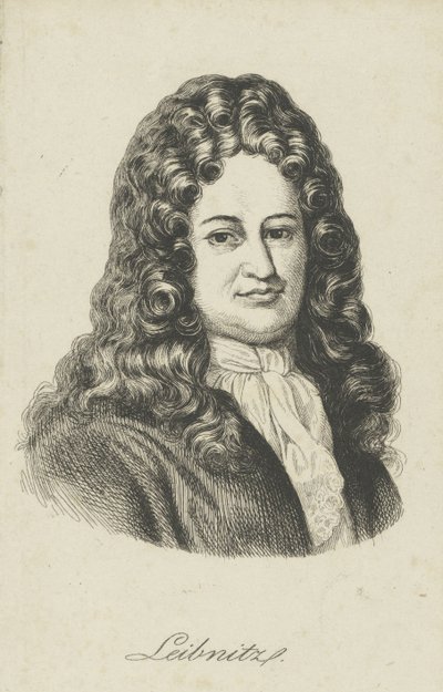 Gottfried Wilhelm Leibniz 1646-1716，c。 1800。 作者 不明