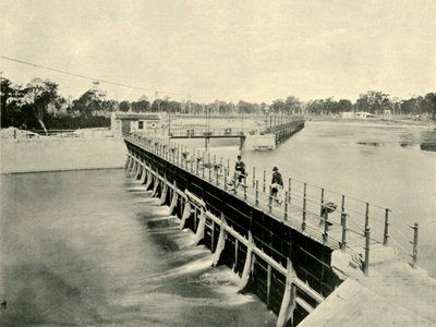 沃林·古尔本·威尔（Goulburn Weir），1901年。 作者 不明