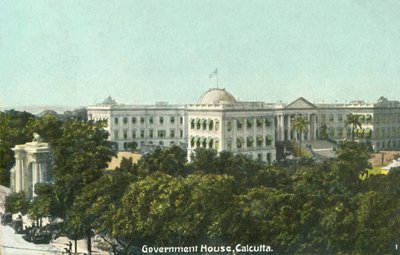 总督府，加尔各答，1900年代。 作者 不明