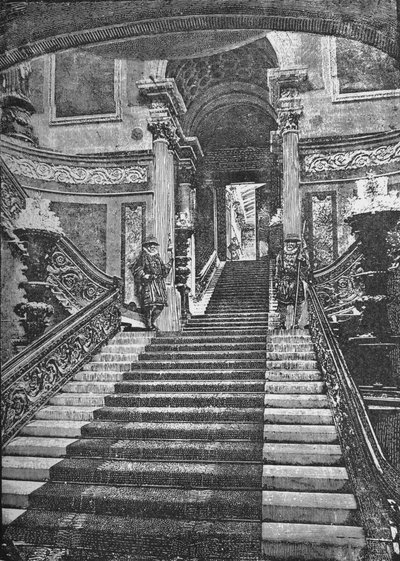 白金汉宫大楼梯，1890年 作者 不明
