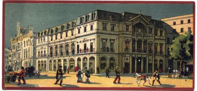 大酒店：葡萄牙里斯本Avenida宫的外景 - 介绍19世纪末至20世纪初 "国际大酒店集团 "的酒店系列地图 作者 不明