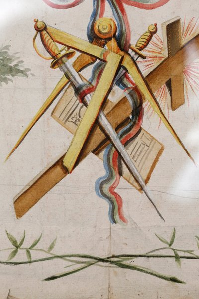 法兰西大栅栏，共济会围裙，巴黎，法国 作者 不明