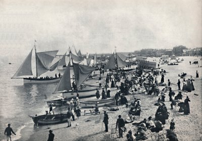 大雅茅斯-海滩上的典型场景，1895年 作者 不明