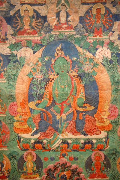 Green Tara tangka, Budapest, Hongrie 作者 不明
