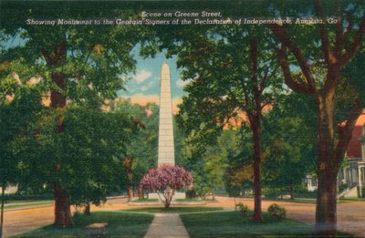 Greene Sreet，从美国佐治亚州奥古斯塔中心街向东看，大约c1910 作者 不明
