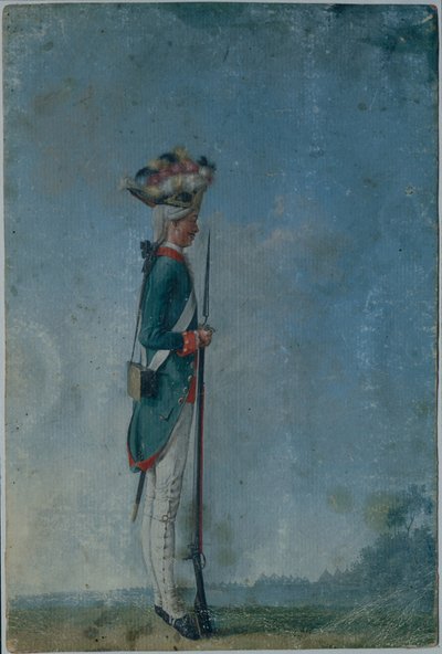 1770年代末，Preobrazhensky军的掷弹兵 作者 不明