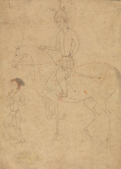 新郎和骑手，1540-50。 作者 不明