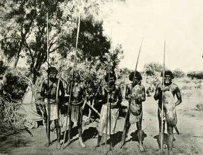 1901年，澳大利亚昆士兰州原住民小组。 作者 不明