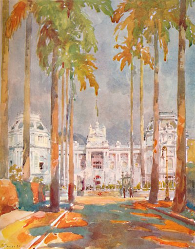 瓜纳巴拉宫。 -赫尔墨斯·丰塞卡元帅的住所，1914年 作者 不明