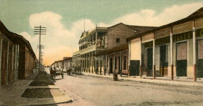 关塔那摩-卡利克斯托·加西亚街（Calle Calixto Garcia），1907年。 作者 不明