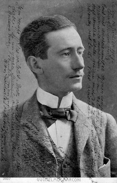 Guglielmo Marconi，意大利物理学家和发明家，c1909 作者 不明