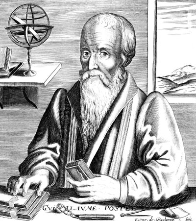 纪尧姆·波斯特尔（Guillaume Postel），16世纪法国语言学家，天文学家和外交官 作者 不明