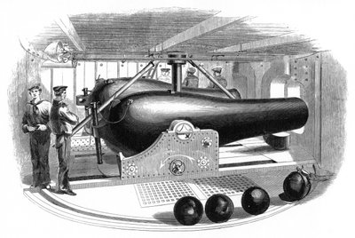 登上USS Passaic的炮塔，c1860s 作者 不明