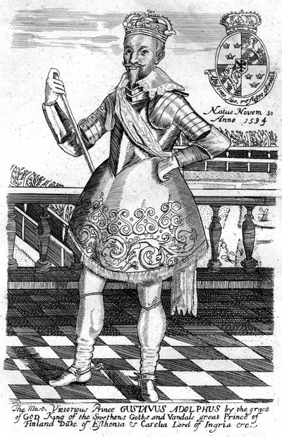 瑞典国王古斯塔夫·阿道夫斯（Gustavus Adolphus） 作者 不明