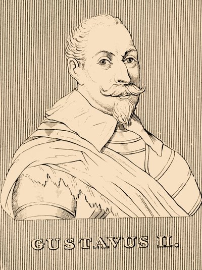 古斯塔夫二世（Gustavus II），1594-1632年，1830年。 作者 不明