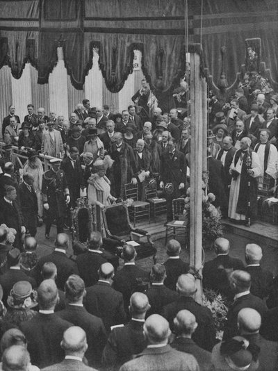 HM国王奠定了劳埃德新大楼的奠基石，1928年5月23日，1928年 作者 不明