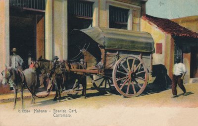 哈瓦那-西班牙购物车。货车，c1907 作者 不明