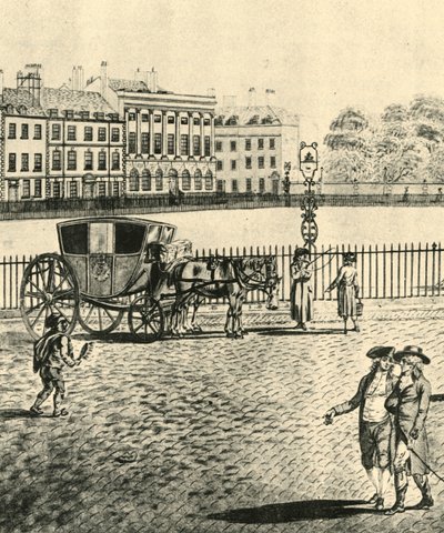 哈克尼教练，1787年，1925年。 作者 不明
