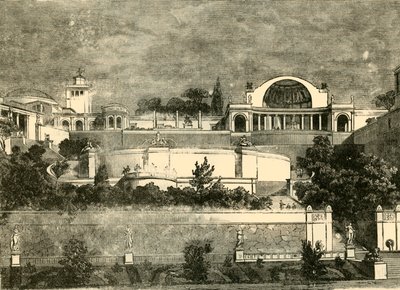 1890年在Tibur的Hadrians Villa。 作者 不明