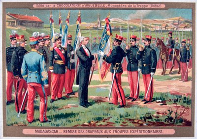 将国旗移交给马达加斯加的远征军，1883年至1896年 作者 不明