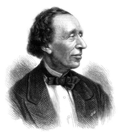 汉斯·克里斯蒂安·安徒生，丹麦诗人，童话故事的作者，1875年 作者 不明