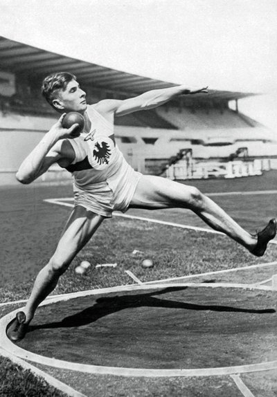 汉斯·海因里希·西维特（Hans Heinrich Sievert），德国运动员，1936年 作者 不明