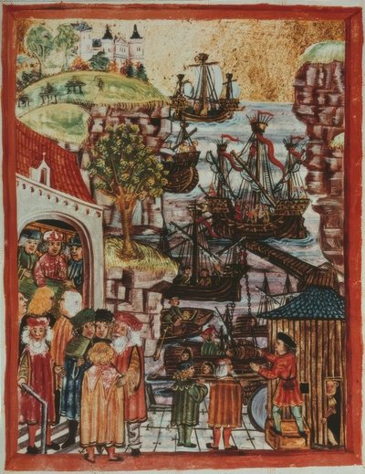 汉萨同盟舰船1497年-布赫马尔。 作者 不明