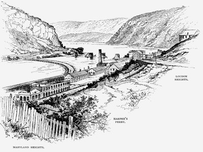 西弗吉尼亚州哈珀斯费里（Harpers Ferry），约建于1870年 作者 不明