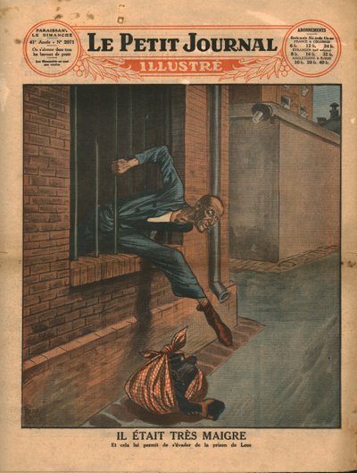 他很瘦，1930年。 作者 不明