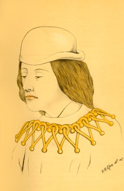头I.来自伊顿教堂的壁画之一，1911年。 作者 不明
