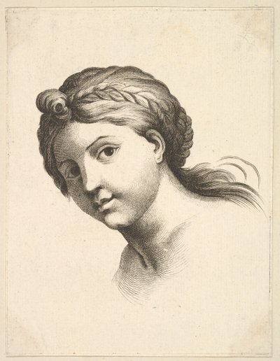 女人的头饰，来自Livre deTêtesGravéesdapres F. Boucher et Autres ... 18世纪。 作者 不明