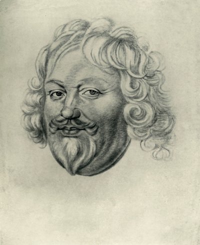男人的头，约1630年，1907年。 作者 不明
