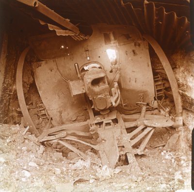 重型大炮，法国北部索姆镇，1916年。 作者 不明