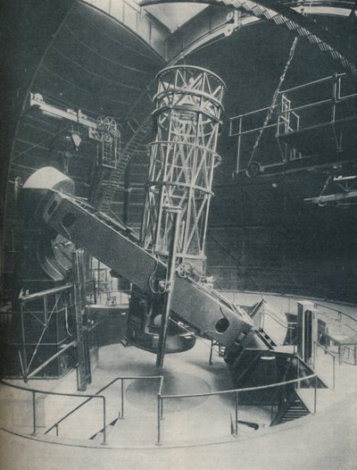 带钢和混凝土的对冲轮，100英寸反射器，c1935 作者 不明