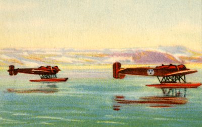 Heinkel HE 5水上飞机用于寻找北极的Umberto Nobile，1928年，1932年。 作者 不明