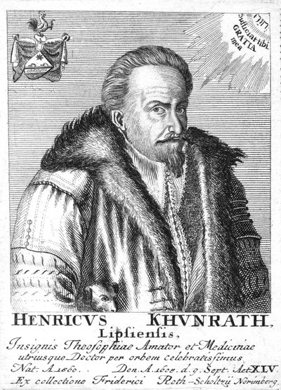 Heinrich Khunrath，德国化学家兼炼金术士，1725年 作者 不明