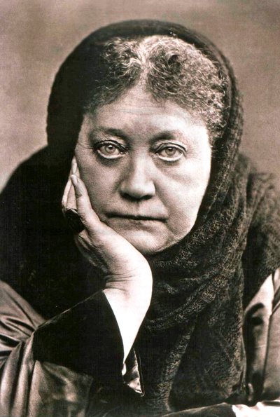 海伦娜·布拉瓦茨基（Helena Blavatsky），俄国作家和神学创始人，1889年 作者 不明