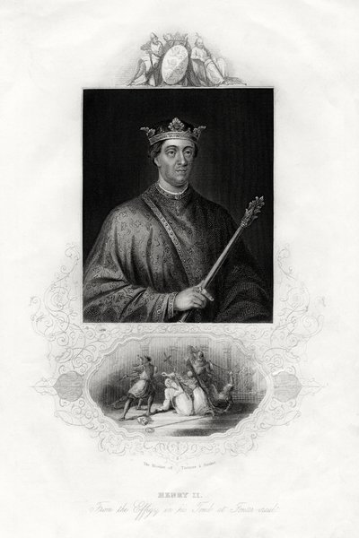亨利二世，英格兰国王，1860年 作者 不明