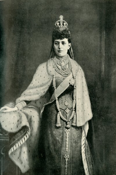 亚历山大女王je下，1902年。 作者 不明
