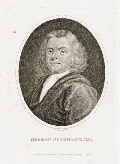 Herman Boerhaave，荷兰医生、化学家和植物学家，18 世纪初 作者 不明