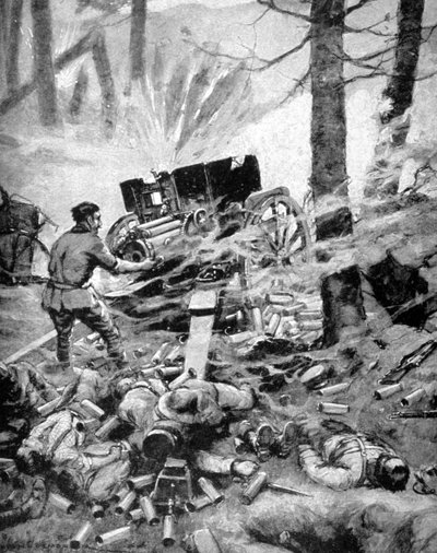 意大利75毫米炮台的英雄主义，第一次世界大战，1915年 作者 不明