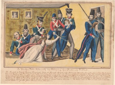 1832年波兰母亲在护送孩子前往俄罗斯期间的英雄主义行为 作者 不明