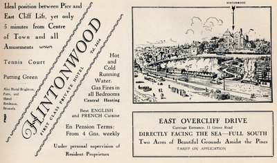 Hintonwood-头等舱私人酒店，1929年 作者 不明