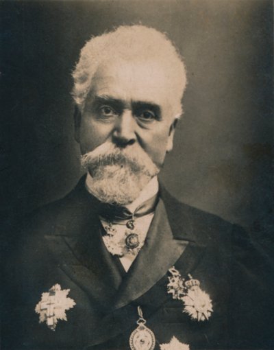 希拉姆·史蒂文斯·马克西姆（1840-1916）。美国出生的英国发明家和工程师，1894-1907年 作者 不明